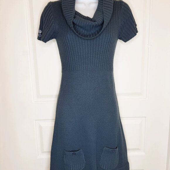 DEREK HEART Chambray color Bodycon Mini Dress Womens S - Picture 11 of 11